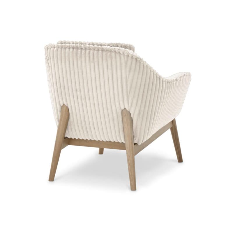 Set One by Musterring Houston Sessel Cord Tilia 01 Fuß Eiche natur lackiert von hinten