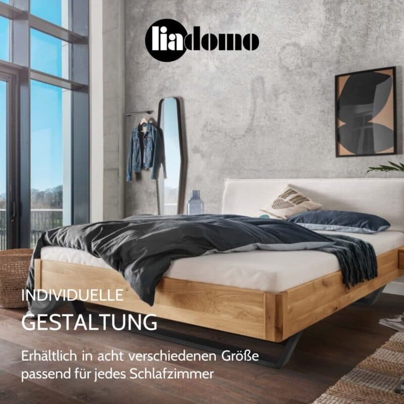 Liadomo Tallinn Massivholzbett USP - Individuelle Gestaltung