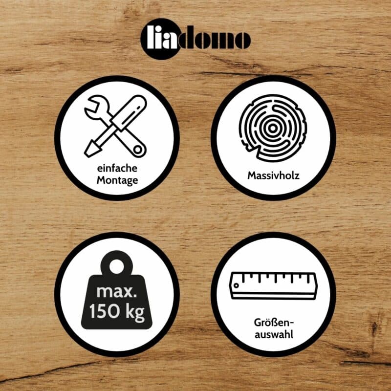 Liadomo Thessaloniki Massivholzbett aus Wildeiche USP Eigenschaften