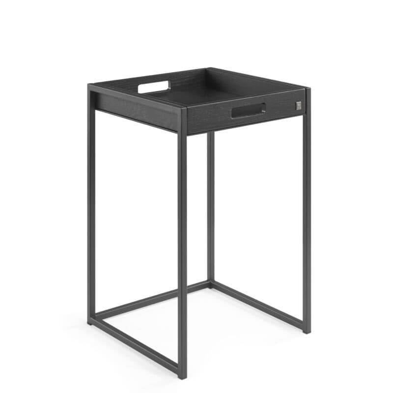 Musterring JustB! CT100 Beistelltisch M101 mit Tablett in Eiche schwarz furniert