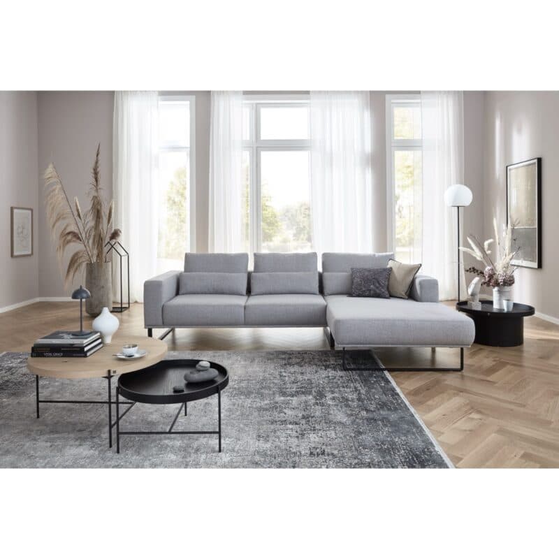 Musterring JustB! CT100 Couchtisch M111 mit abnehmbarem Tablett in Schwarz - Wohnbeispiel