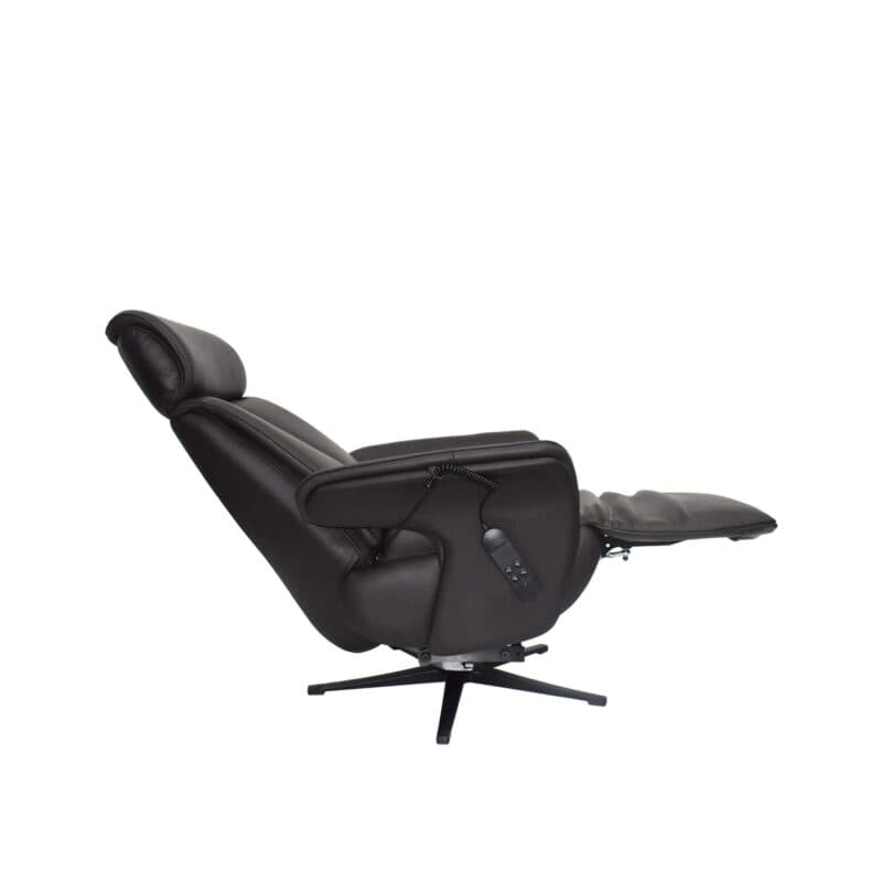 Louming Mathis in Leder chocolat mit 2-motorischer Funktion