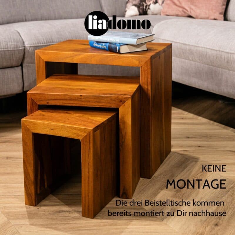 Liadomo Bianca Beistelltisch Set 3-teilig USP keine Montage
