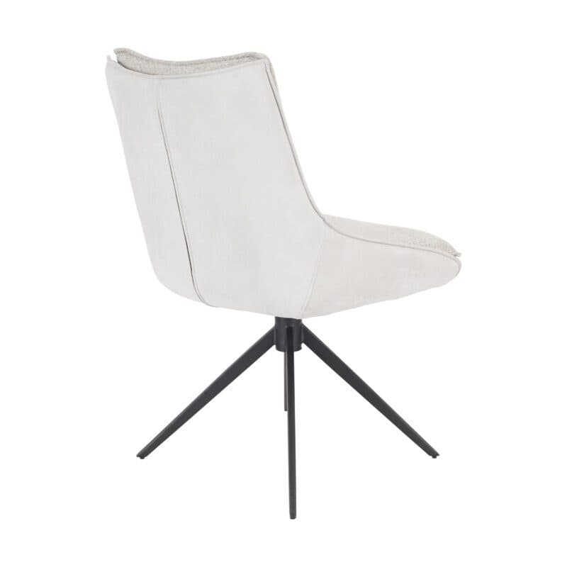 Louming Mandy Esszimmerstuhl mit Bezügen in Silbergrau - von hinten