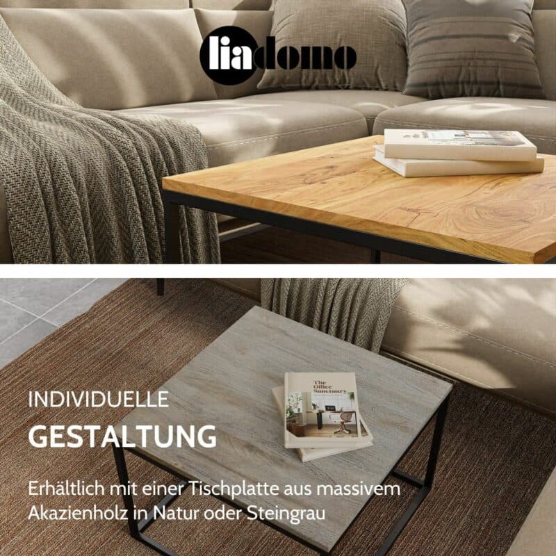Liadomo Granada Couchtisch quadratisch USP individuelle Gestaltung