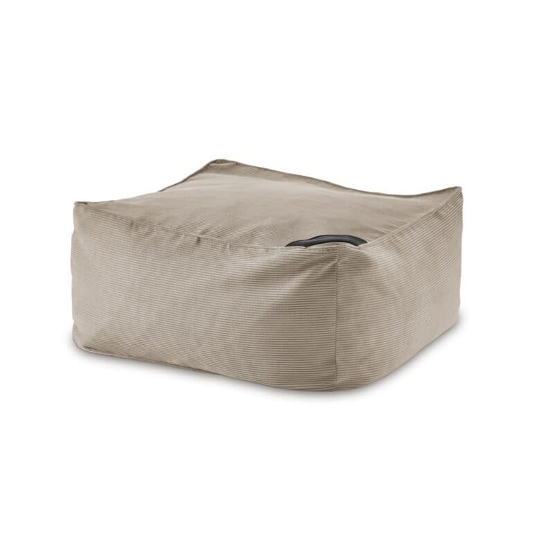 Musterring Pamela Hocker rechteckig mit Bezug in Feincord sand – Perspektive