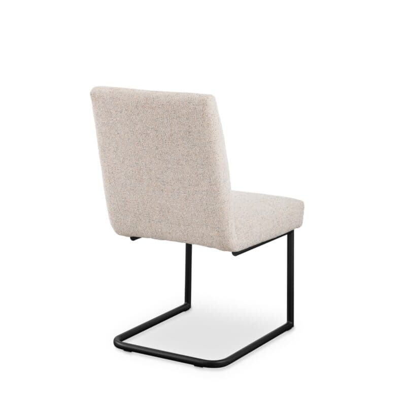 set one by Musterring Tracy Freischwinger mit Bezug in Beige - von hinten