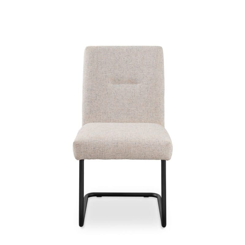 set one by Musterring Tracy Freischwinger mit Bezug in Beige - frontal