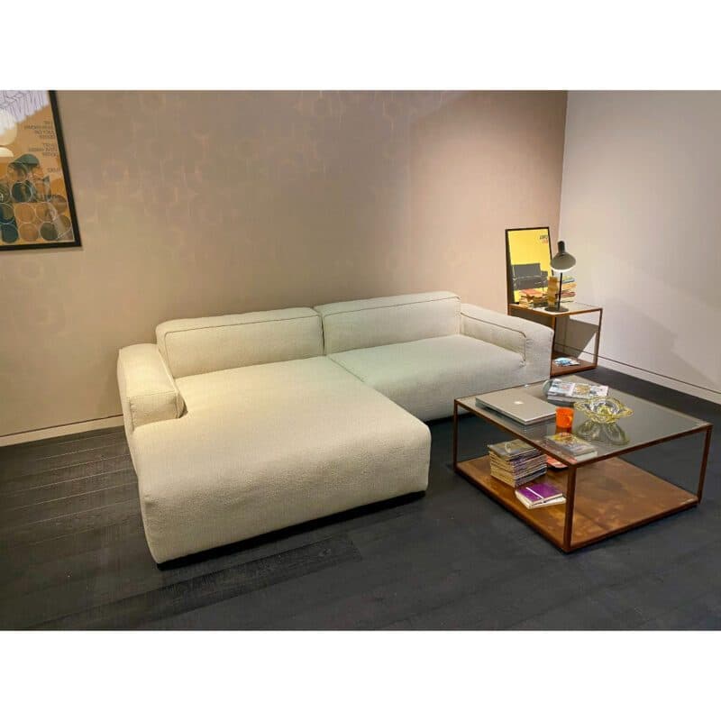 freistil by Rolf Benz Freistil 175 Ecksofa in Bouclé - Ottomane links - Perspektivansicht