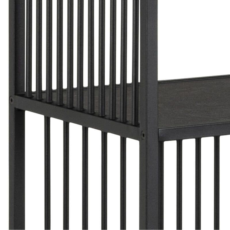 Liadomo Abril Regal mit 5 Fächern, Böden in Marmor-Optik und Gestell in Schwarz - Detail Gestell