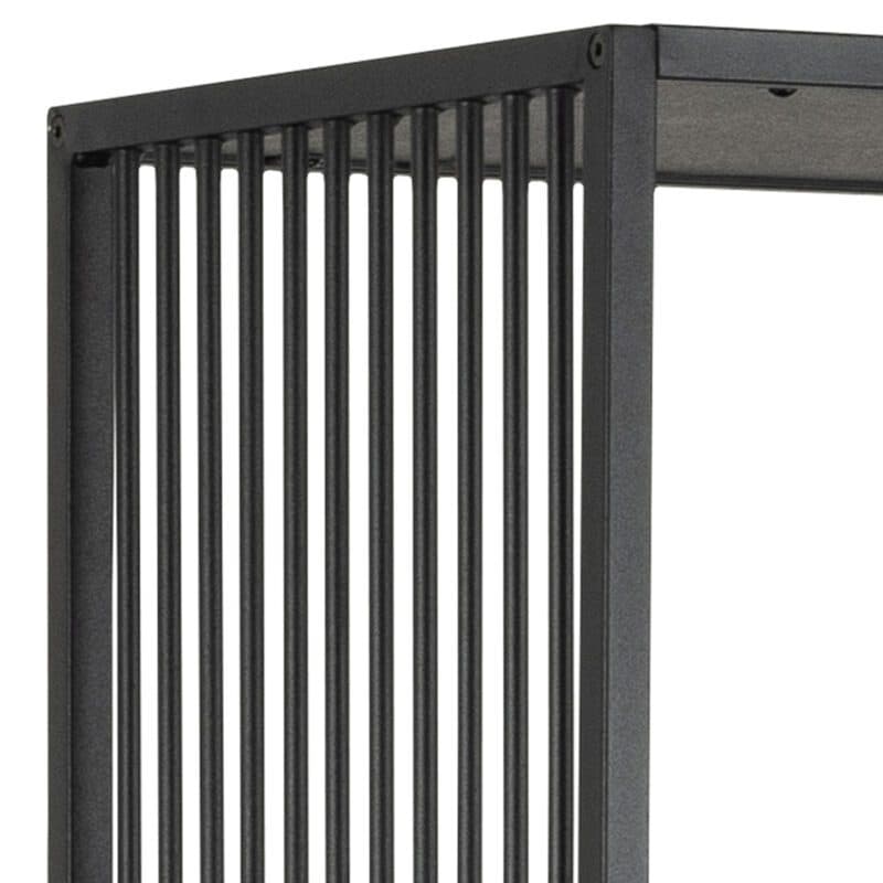 Liadomo Abril Regal mit 5 Fächern, Böden in Marmor-Optik und Gestell in Schwarz - Detail Gestell