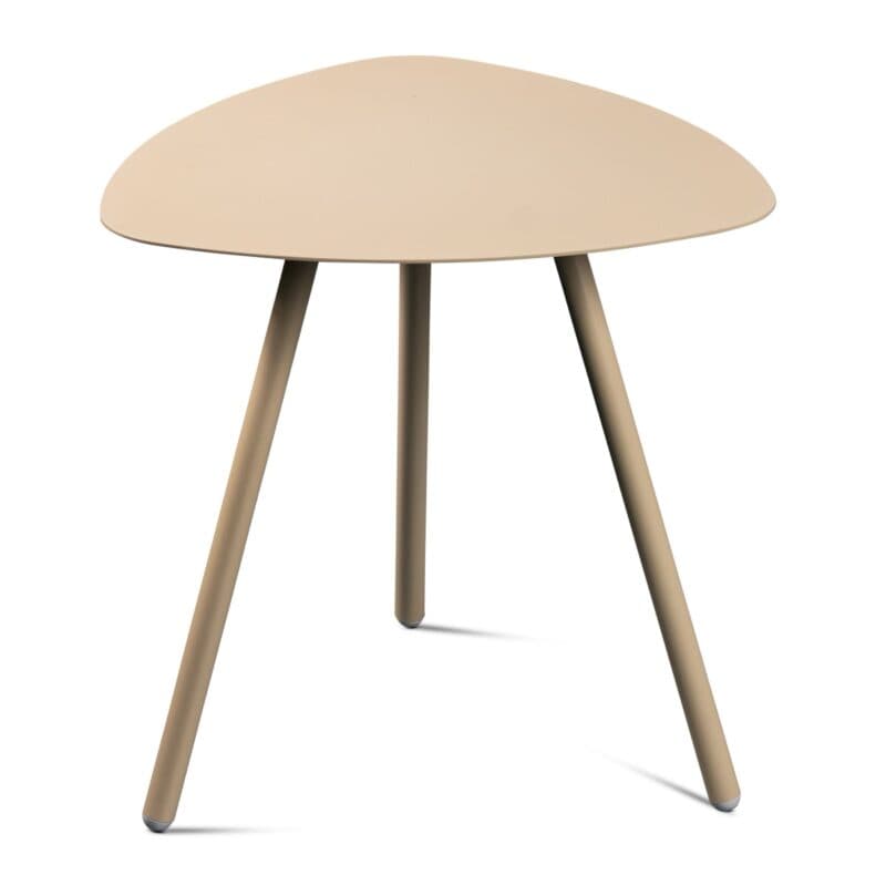 Trendstore Marieka Beistelltisch aus Metall in Creme - Frontansicht