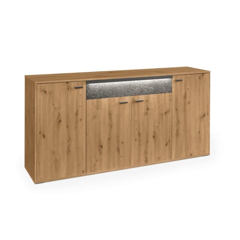 set one by Musterring Deltona Sideboard Type 51 in Eiche Artisan Nachbildung - Perspektivansicht