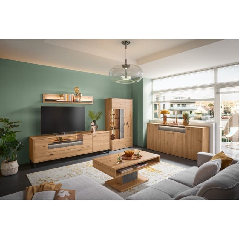 set one by Musterring Deltona Sideboard Type 51 in Eiche Artisan Nachbildung - Wohnbeispiel