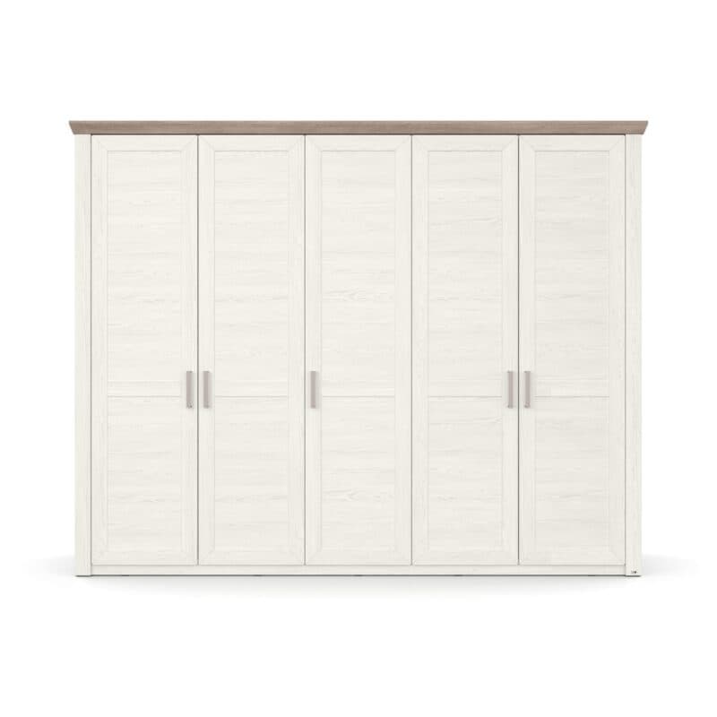 set one by Musterring York-Schlafen Drehtürenschrank mit 5 Türen, in Dekor Pino Aurelio - Komfortmodell, Frontansicht