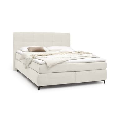 Trendstore Jale Boxspringbett Bezug 426/07 Cord beige in 180 x 200 cm - Perspektivansicht