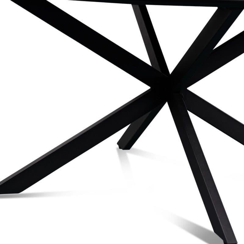 Trendstore Maruan Couchtisch in Esche Nachbildung schwarz mit Gestell Metall in Schwarz - Detail Gestell