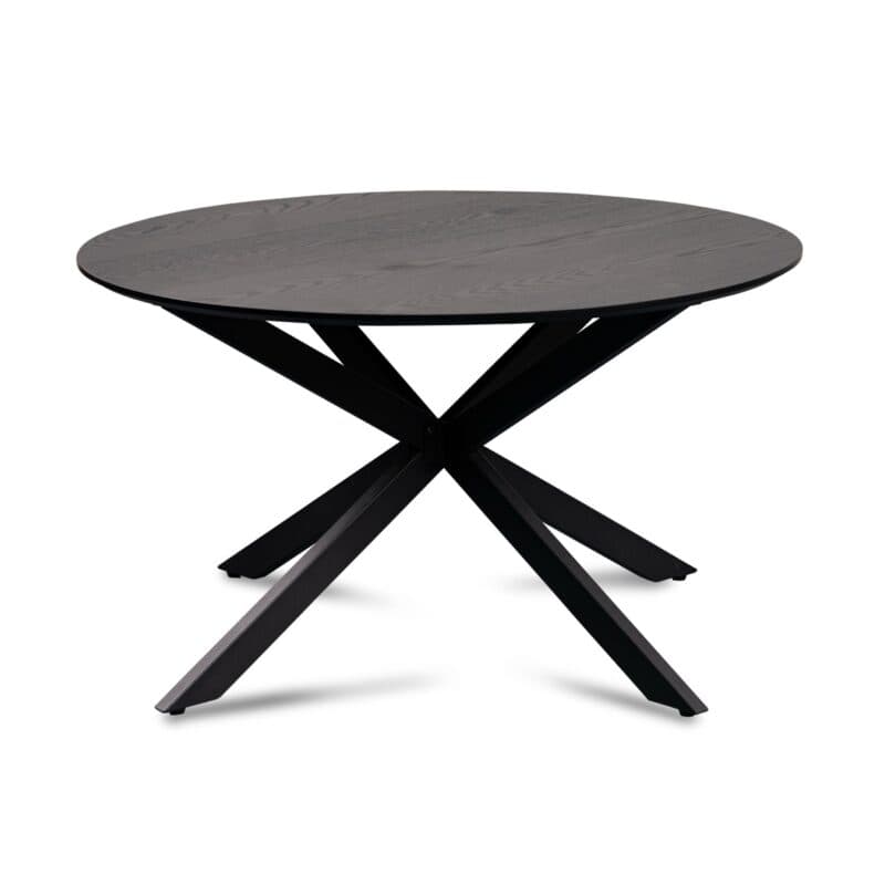 Trendstore Maruan Couchtisch in Esche Nachbildung schwarz mit Gestell Metall in Schwarz