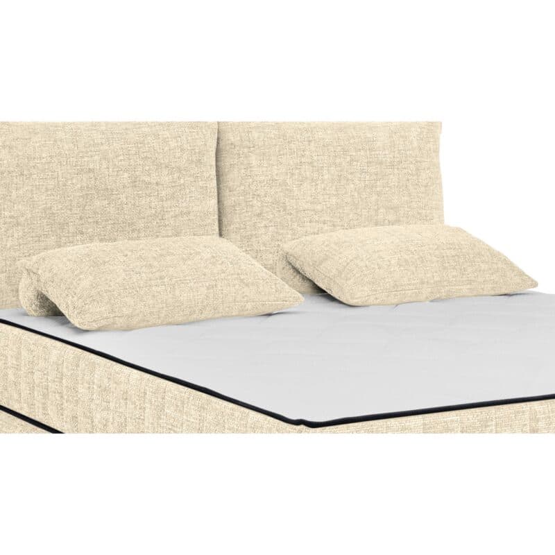set one by Musterring Baldwin Boxspringbett mit Bezug Puente 03 ivory - Detailansicht