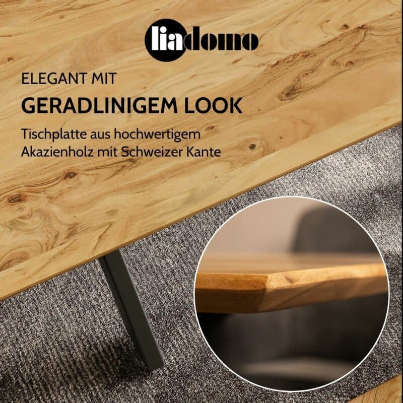 Liadomo Esstisch Bern elegant mit geradlinigem Look