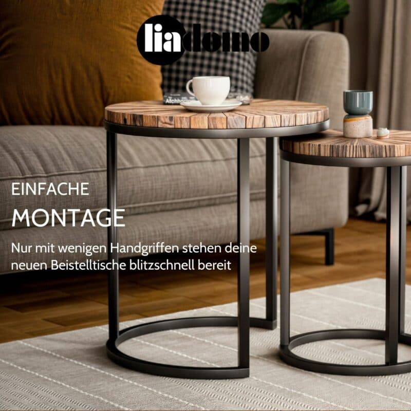 Liadomo Girona Beistelltisch einfache Montage