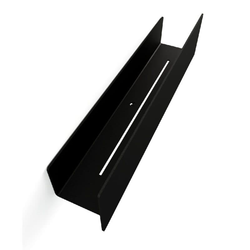 Metallbude Shea Duschablage mit Breite 50 cm in Metall schwarz – Ansicht von oben