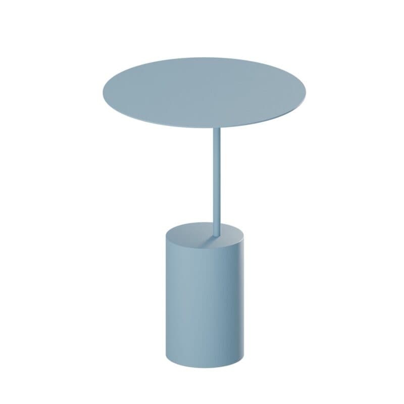 Metallbude Ciro Beistelltisch in Edelstahl blueberry soda