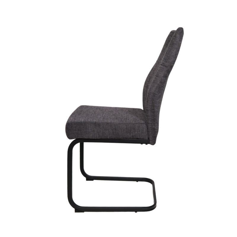 Liadomo La Paz Freischwinger in Bezug Bego 16 Anthrazit - Seitenansicht