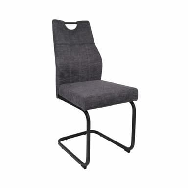 Liadomo La Paz Freischwinger in Bezug Bego 16 Anthrazit - Perspektivansicht