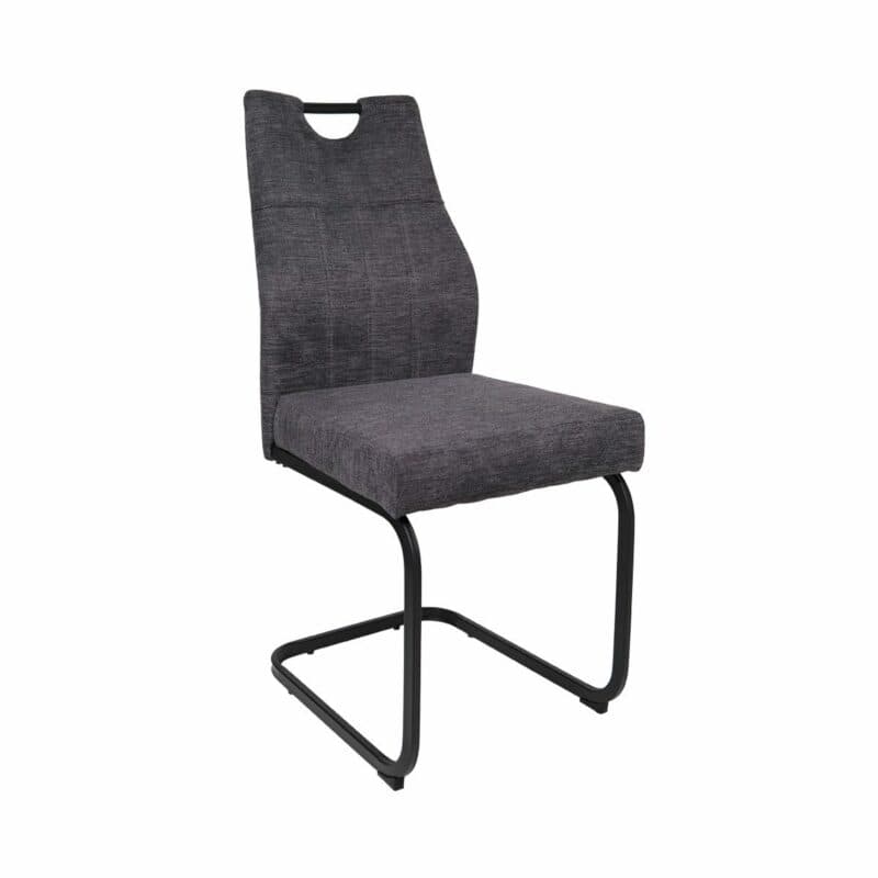 Liadomo La Paz Freischwinger in Bezug Bego 16 Anthrazit - Perspektivansicht