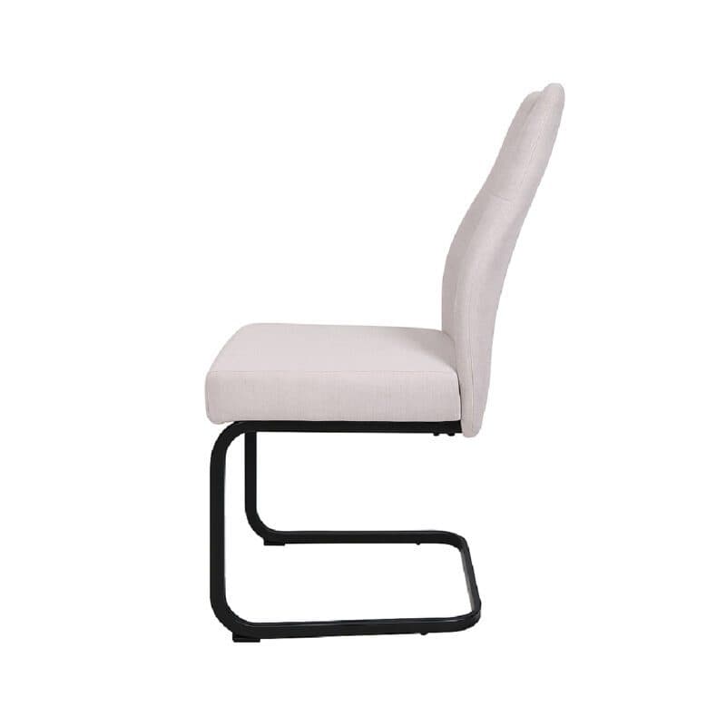 Liadomo La Paz Freischwinger in Bezug Bego 22 Hellgrau - Seitenansicht