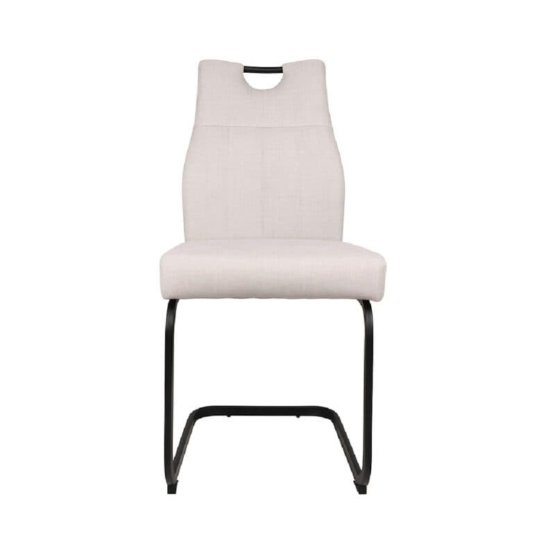 Liadomo La Paz Freischwinger in Bezug Bego 22 Hellgrau - Frontansicht