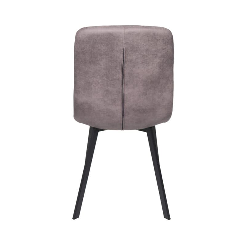 Liadomo Lissabon Polsterstuhl in Bezug Kansas 8010 grau - Rückansicht