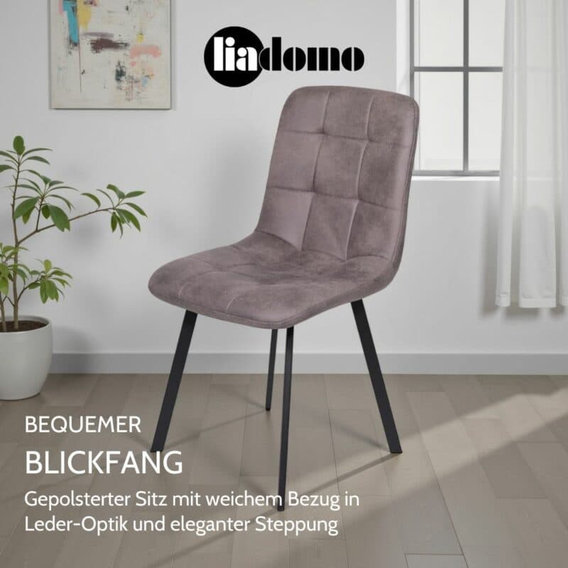 Liadomo Lissabon Polsterstuhl bequemer Blickfang