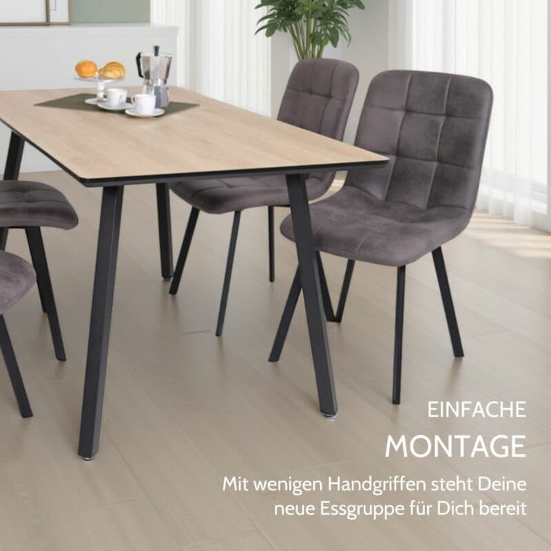 Liadomo Lissabon Essgruppe 5-teilig einfache Montage