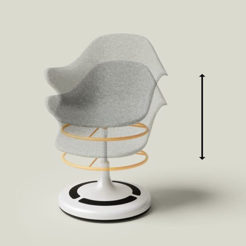 Poptop poptop Kinderdrehstuhl - Höhenverstellung