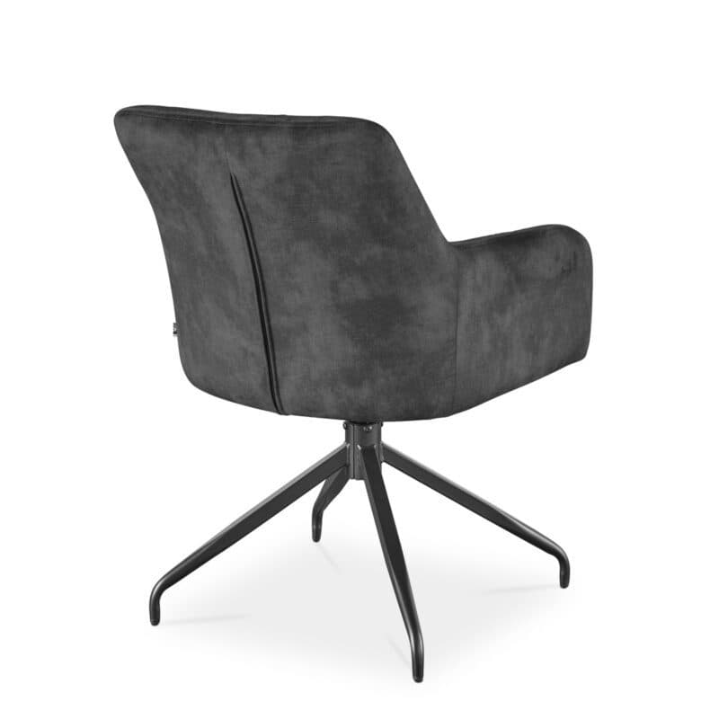 set one by Musterring Yonkers Armlehnstuhl in Bezug PK6015-1 anthrazit - Rückansicht