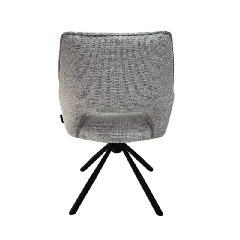 Louming Maresa Armlehnstuhl 2er-Set in Bezug Argon 80 silver - Rückansicht