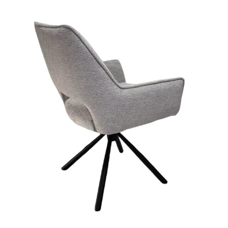 Louming Maresa Armlehnstuhl 2er-Set in Bezug Argon 80 silver - Seitenansicht