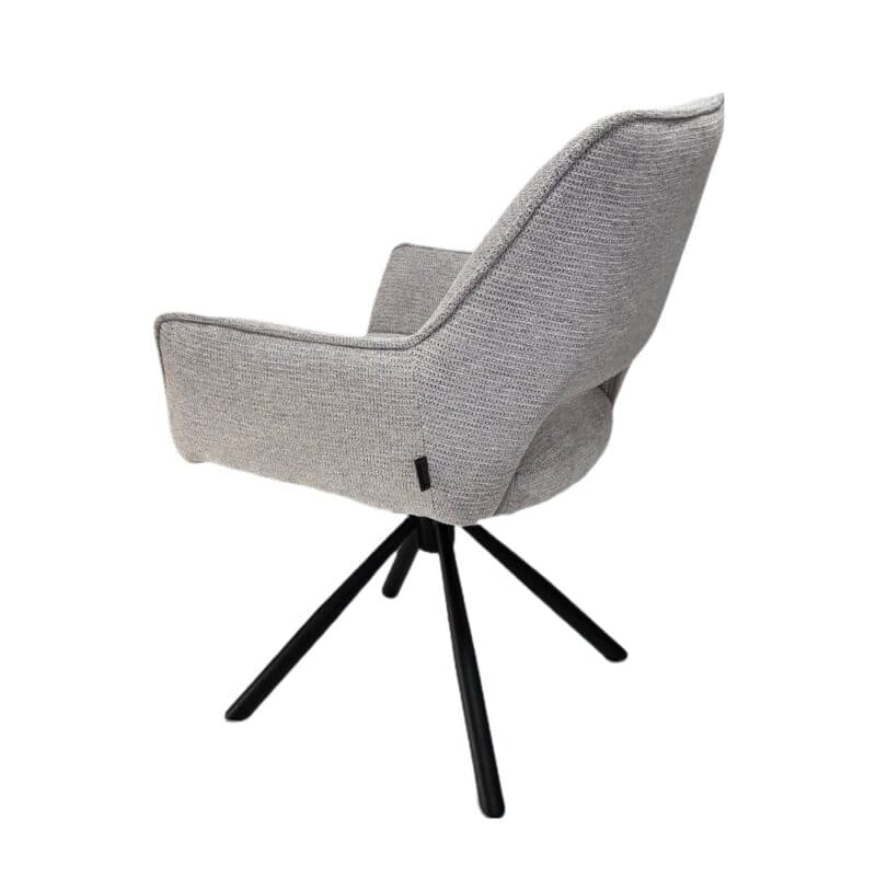 Louming Maresa Armlehnstuhl 2er-Set in Bezug Argon 80 silver - Seitenansicht