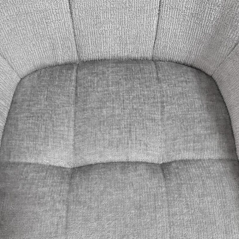 Louming Marle Armlehnstuhl in Bezug Perfect Harmony 80 silver - Detailbild Sitzfläche