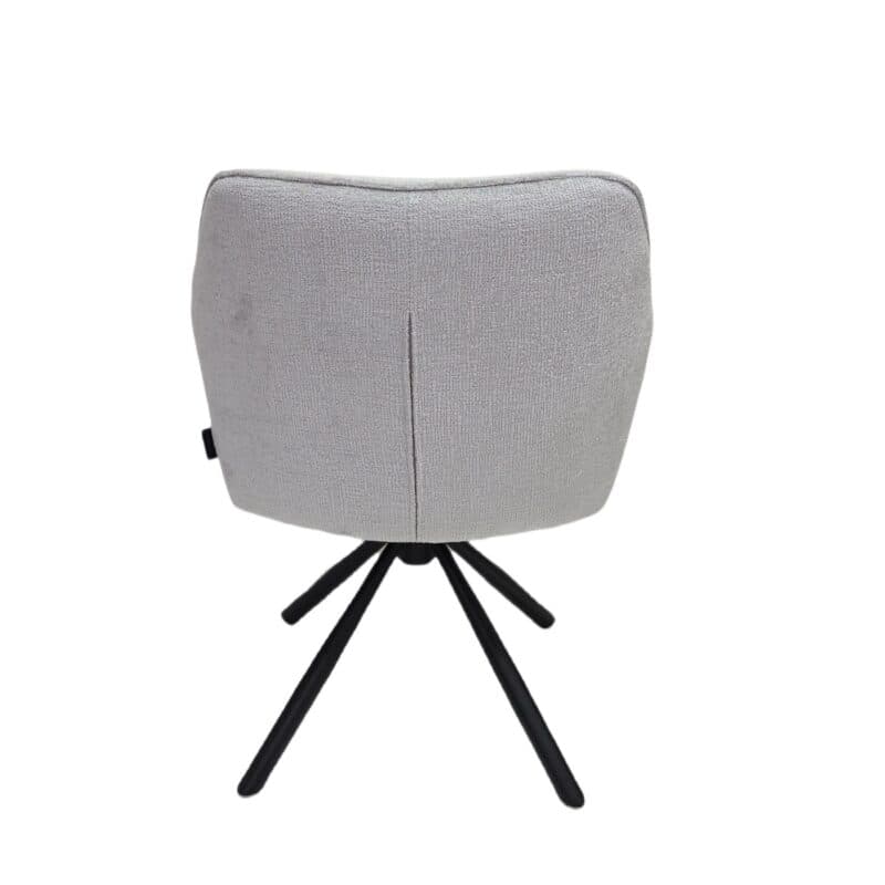 Louming Marle Armlehnstuhl in Bezug Perfect Harmony 80 silver - Rückansicht