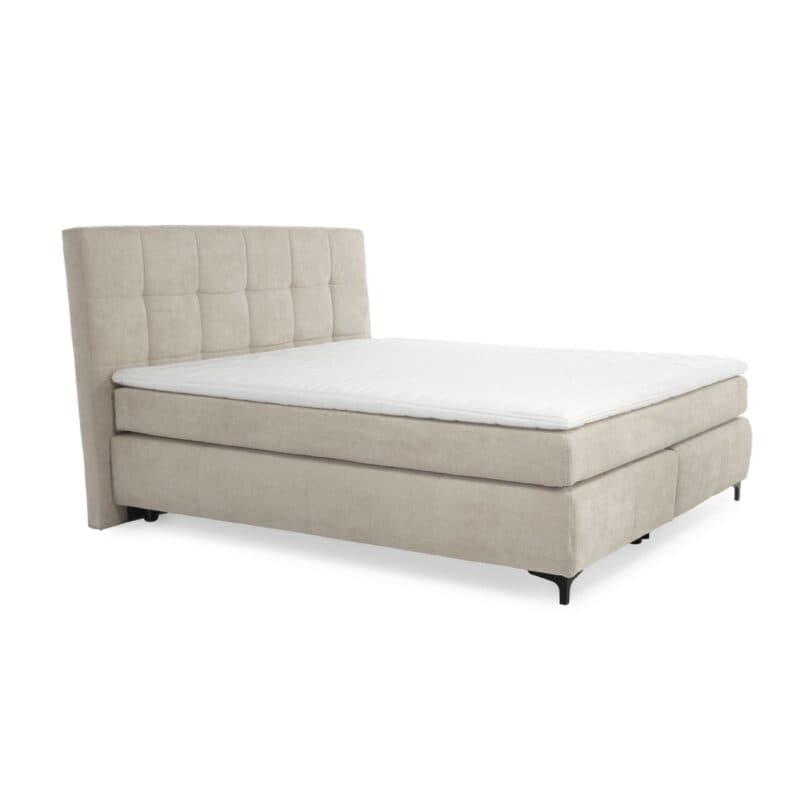 Trendstore Jale Boxspringbett Bezug Microfaser 403/07 beige in 180 x 200 cm - Perspektivansicht