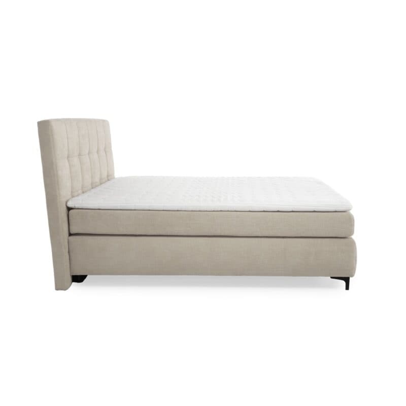 Trendstore Jale Boxspringbett Bezug Microfaser 403/07 beige in 180 x 200 cm - Seitenansicht