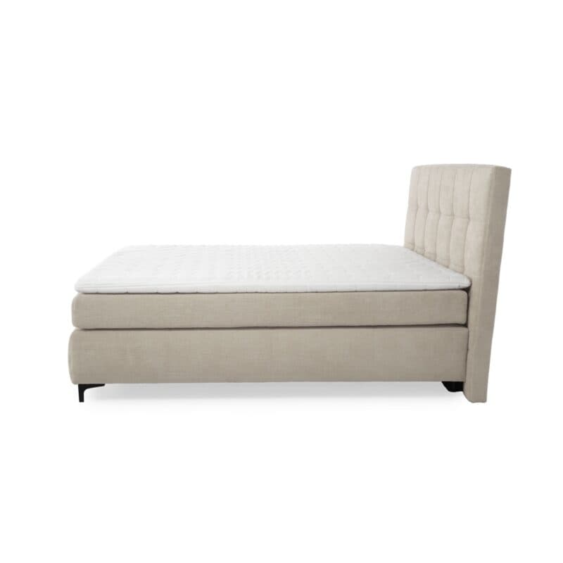 Trendstore Jale Boxspringbett Bezug Microfaser 403/07 beige in 180 x 200 cm - Seitenansicht