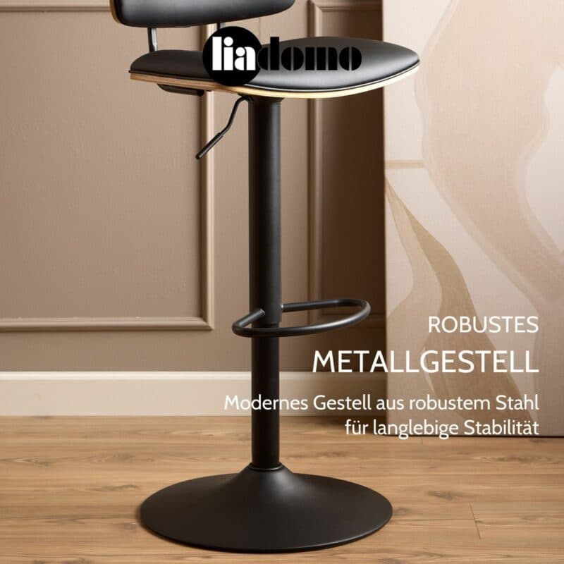 Liadomo Aniska Barhocker USP robustes Metallgestell