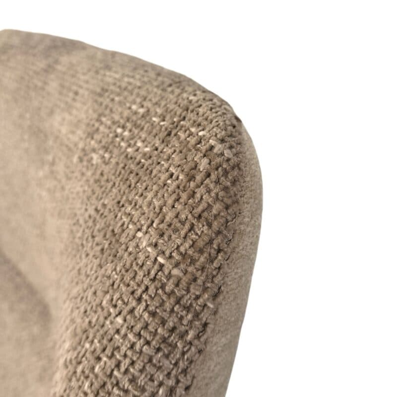 Louming Maybel Schalenstuhl 2er Set Bezug innen Textilgewebe LB2303-07 außen Textilgewebe LB3122-3 Latte Macchiato - Detailbild Rückenlehne