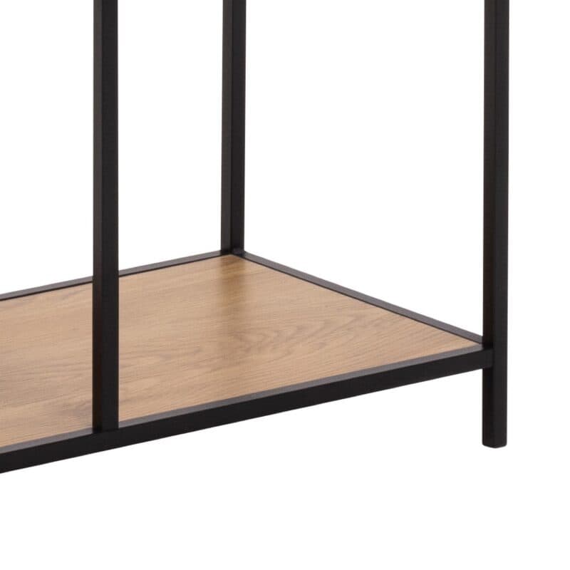 Trendstore Auroa Regal mit Gestell in schwarz pulverbeschichtet, Fronten und Böden in Wildeiche Nachbildung - Detailbild Ablage