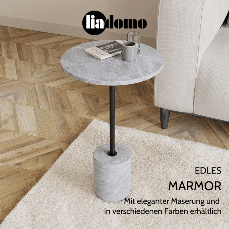Liadomo Goro Beistelltisch aus Marmor USP edles Marmor