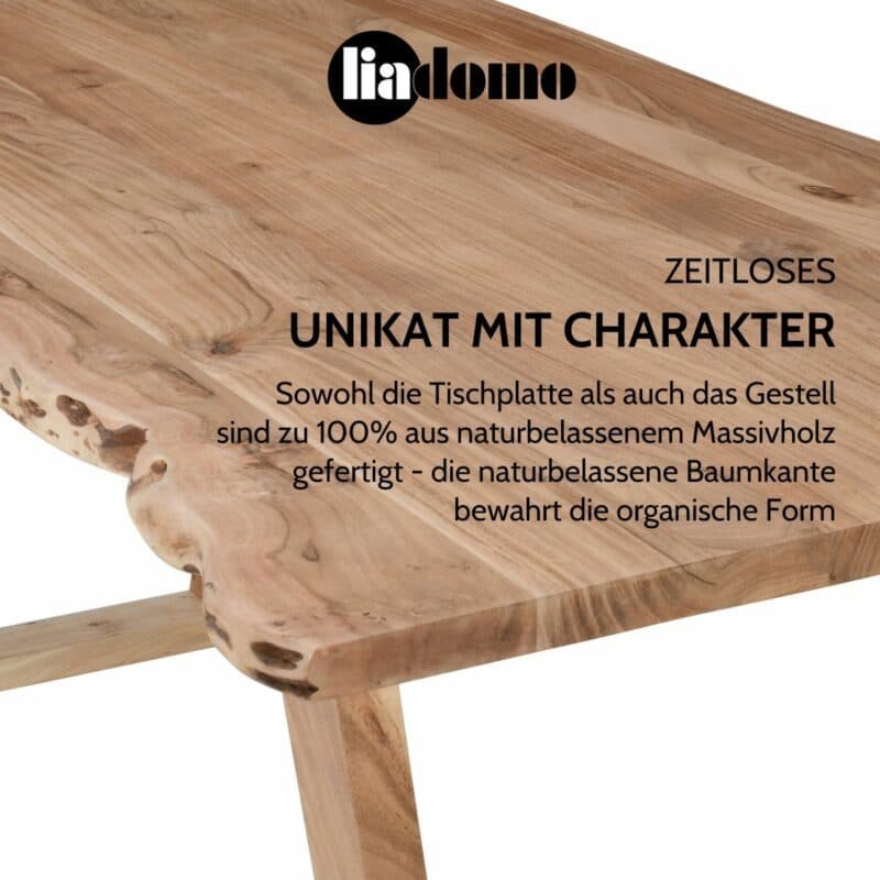 Liadomo Valencia Baumkantentisch USP zeitloses Unikat mit Charakter